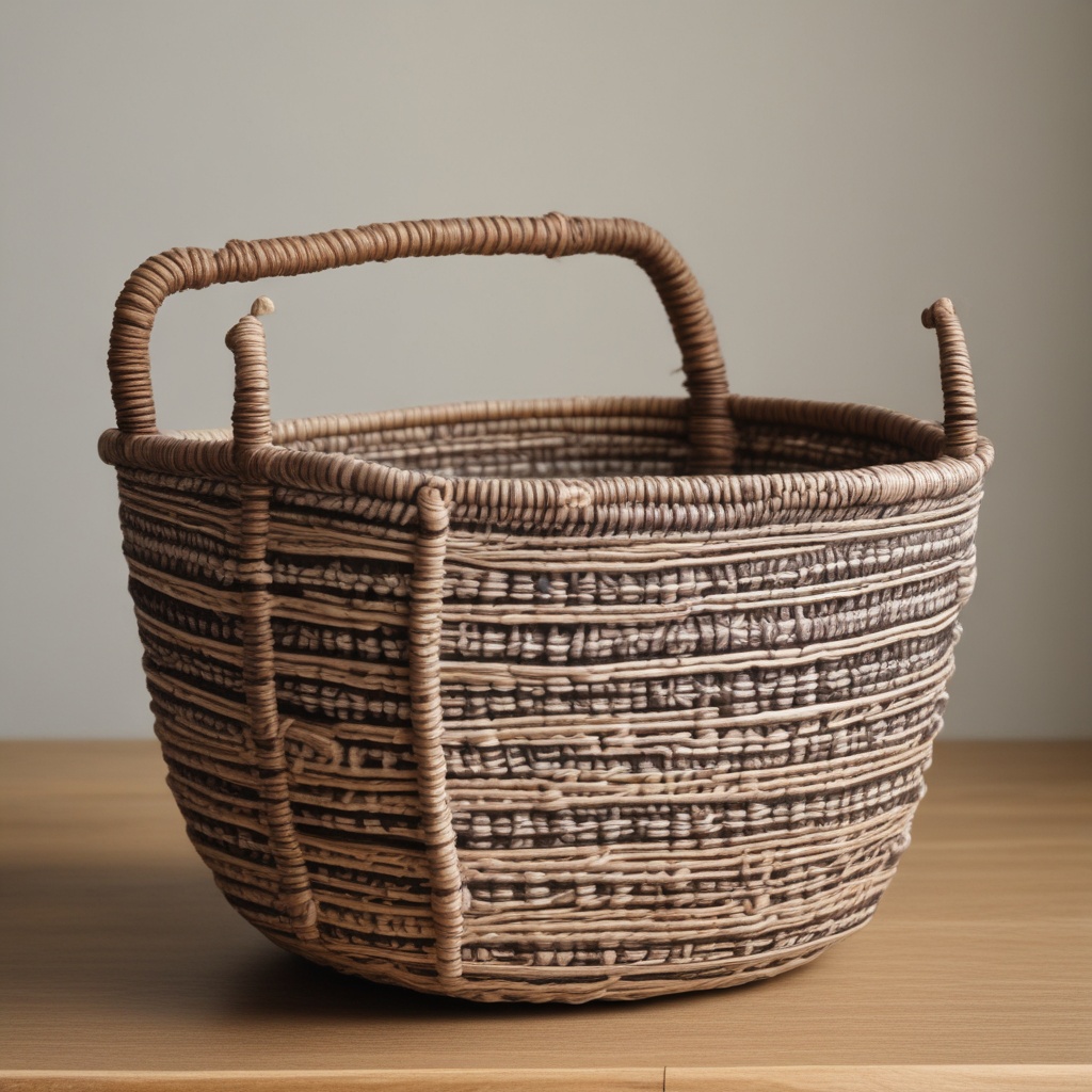 Handwoven decorative basket
